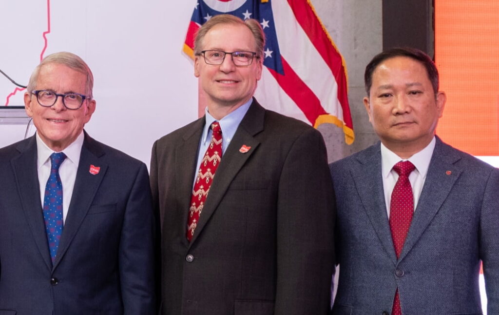 Mike DeWine, Bob Nelson, and Sukwon Choi